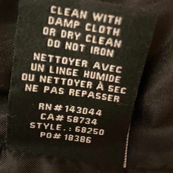 7 For All Mankind Quilted Black Faux Leather Jacket - Picture 11 of 11